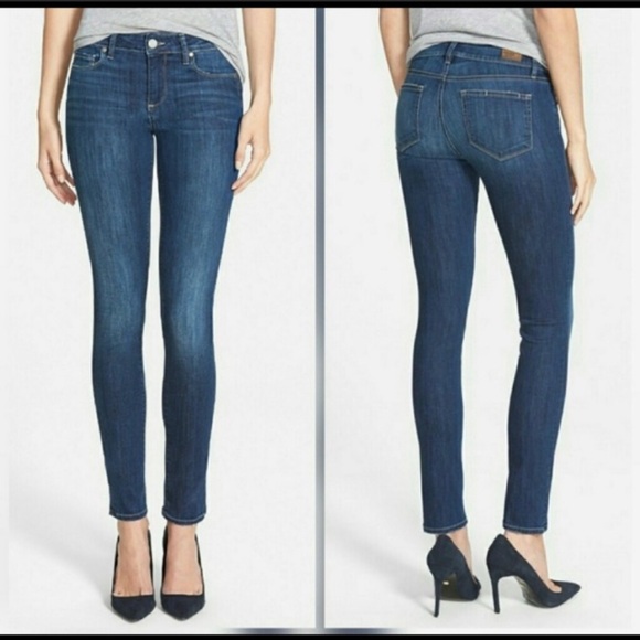 Paige Skyline Skinny Jeans Raya Wash Size 27 - Picture 1 of 13